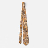 Brawn Tan Dog Lover Retro Krawatte (Rückseite)