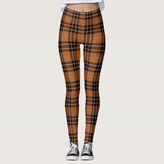 Brawn Tartan Kariert Checkered Pattern Leggings (Vorderseite)