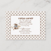 Brawn Teddy Bär Das ist ein Junge! Dusche Begleitkarte (Vorderseite)