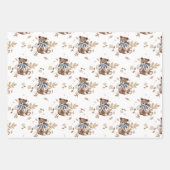 Brawn Teddy Bär Das ist ein Junge! Dusche Napkins Geschenkpapier Set (Vorderseite)