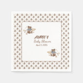 Brawn Teddy Bär Das ist ein Junge! Dusche Napkins Serviette (Vorderseite)