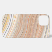 Brawn Textured Marble iPhone Hülle (Rückseite (Horizontal))