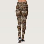 Brawn Tile Abstrakt Art Modernes Chic Party | LÄSS Leggings (Rückseite)