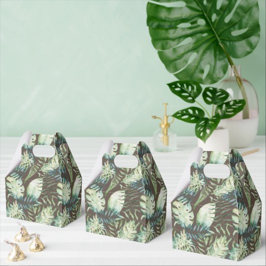 Brawn Tropical Green Blätter Geschenkschachtel (Zahlreiche)