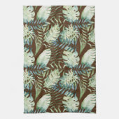 Brawn Tropical Green Blätter Geschirrtuch (Vertikal)