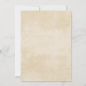 Brawn Turkey Erntedank Dinner Einladung (Rückseite)