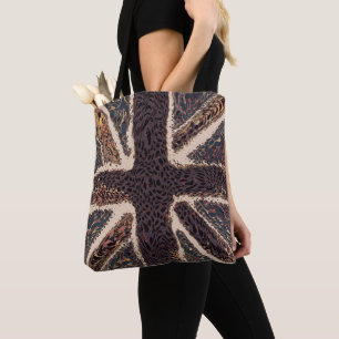 Brawn Union Jack Liquid Art, Wild Animal Gemustert Tasche