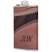 Brawn Unzipped Imitats Leather Initials fotografis Flachmann (Links)