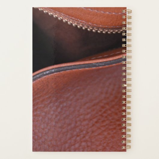 Brawn Unzipped Imitats Leather with Initial Planer (Rückseite)