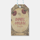 Brawn Vintag Classic Wedding Geschenkanhänger (Vorderseite)