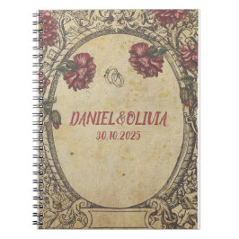 Brawn Vintag Classic Wedding Notizblock