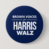 Brawn Voices für Harris Walz Button (Vorderseite)