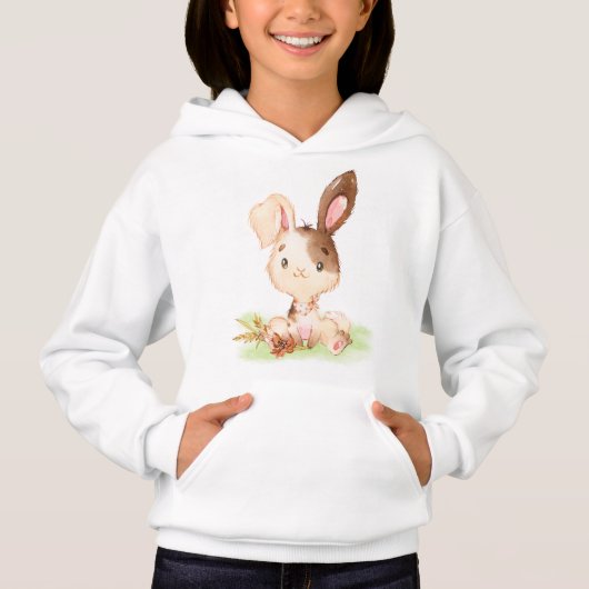 Brawn Watercolor Little Bunny Hoodie (Vorderseite)