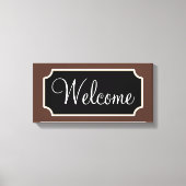 Brawn Welcome Sign Leinwand (Vorderseite)