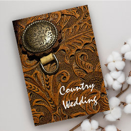 Brawn Western Saddle Country Western Hochzeit Einladung