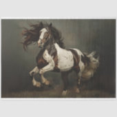 Brawn White Horse Decoupage Seidenpapier (Vorderseite)