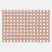 Brawn White Matching Patterns Gingham Dots Stripe Geschenkpapier Set (Vorderseite 3)