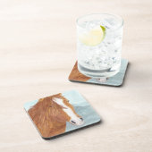 Brawn Wild Horse Blue Mountain Lake - Acryl. Getränkeuntersetzer (Rechte Seite)