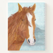 Brawn Wild Horse Blue Mountain Lake - Acryl. Notizblock (Rückseite)
