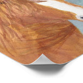 Brawn Wild Horse Blue Mountain Lake - Acryl. Poster (Ecke)