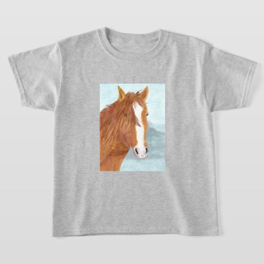Brawn Wild Horse Blue Mountain Lake - Acryl. T-Shirt (Ablage )