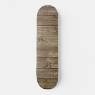 Brawn Wood Grain Pattern Zen Skateboard