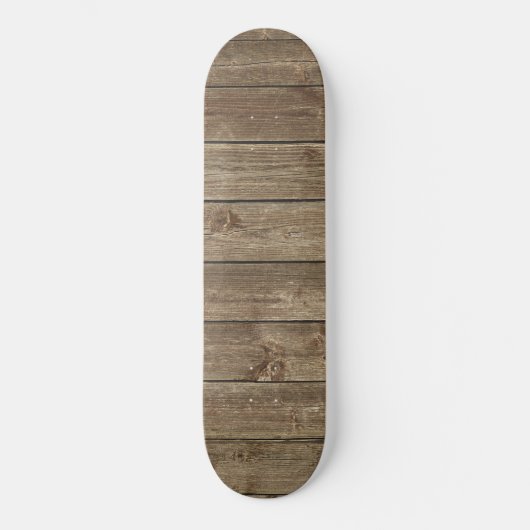 Brawn Wood Grain Pattern Zen Skateboard (Vorderseite)