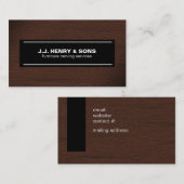 Brawn Wood Grain Visitenkarte (Vorne/Hinten)