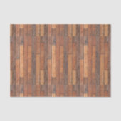 Brawn Wood Planks Muster Seidenpapier (Vorderseite)