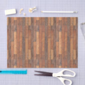 Brawn Wood Planks Muster Seidenpapier (Handwerk)