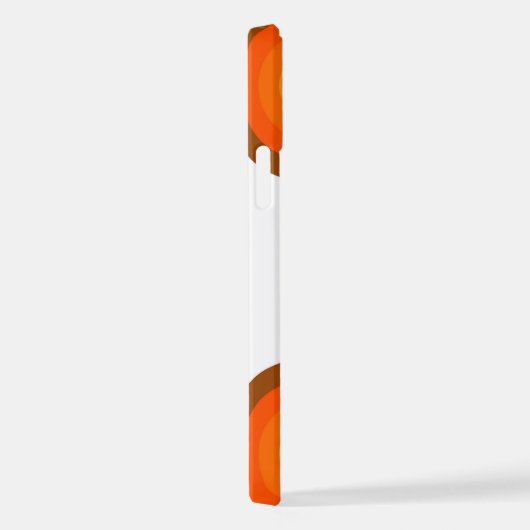 Brawn Yellow Orange Art Pattern iPhone Hülle (Rechte Seite)