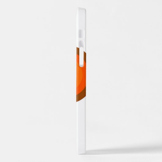 Brawn Yellow Orange Art Pattern iPhone Hülle (Linke Seite)