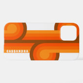 Brawn Yellow Orange Art Pattern iPhone Hülle (Rückseite (Horizontal))