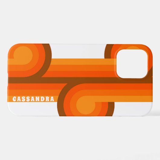 Brawn Yellow Orange Art Pattern iPhone Hülle (Rückseite (Horizontal))