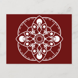 Braxie Mandala Postcard Postkarte