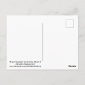 Braxie Mandala Postcard Postkarte (Rückseite)