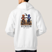 Braxton #18 Michigan MX Boyz White Hoodie (Rückseite)