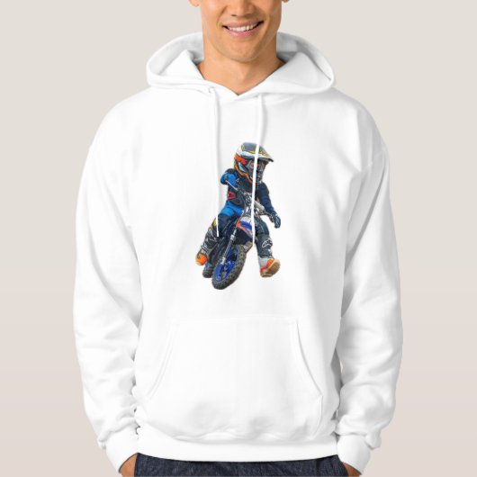 Braxton #18 Michigan MX Boyz White Hoodie (Vorderseite)