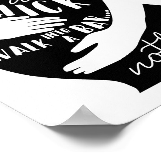 Braxton Hicks Funny Pregnancy Poster (Ecke)