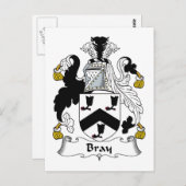 Bray Familienwappen Postkarte (Vorne/Hinten)