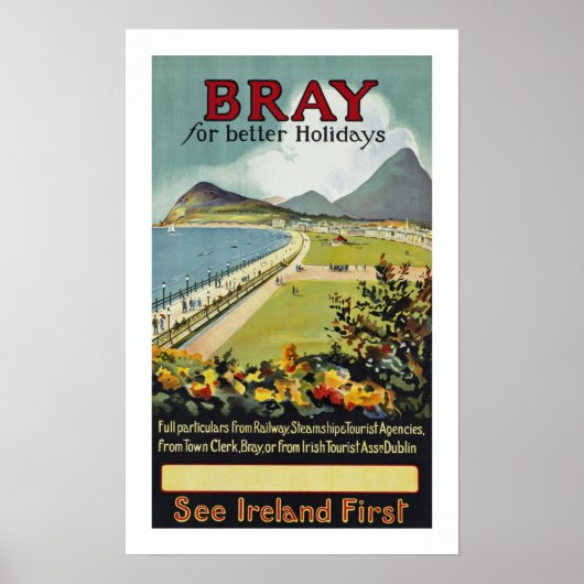 Bray ~ for better holidays poster (Vorne)