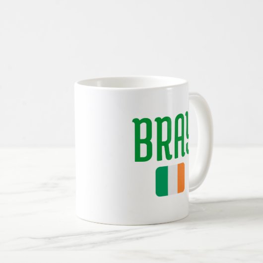BRAY Ireland Flag Kaffeetasse (VorderseiteRechts)