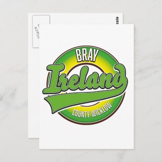 Bray Landkreis Wicklow Irland. Postkarte (Vorne/Hinten)