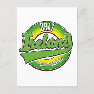 Bray Landkreis Wicklow Irland. Postkarte