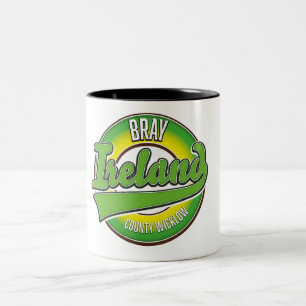 Bray Landkreis Wicklow Irland. Zweifarbige Tasse