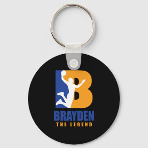 Brayden Custom Player Basketball Ihr Name The Leg Schlüsselanhänger