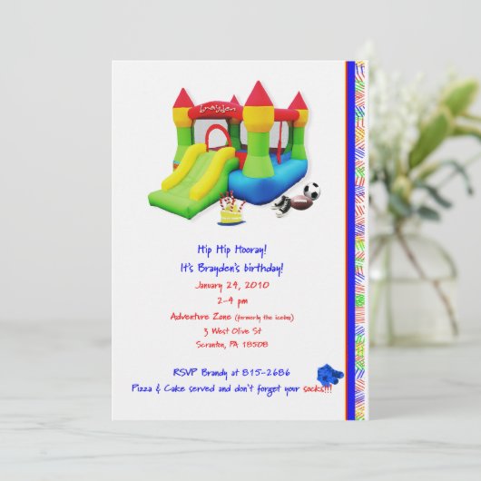 Brayden final...Seufzer Einladung (Stehend Vorderseite)