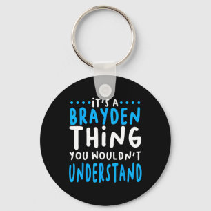 Brayden Name Personalisiertes Weihnachtsgeschenk I Schlüsselanhänger