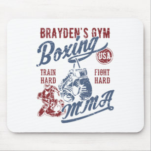 Braydens Fitnessstudio Boxen Mma Retro-Design Für Mousepad