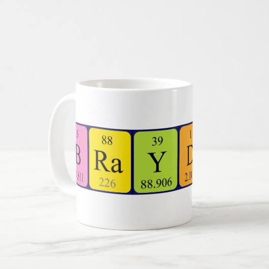 Braydon Periodenname Tasse (Vorderseite Links)
